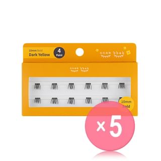 ccam bbak - Original Bold Eyelash 4 Points - 3 Types 5pcs Bundle Set 10mm x 5 pcs