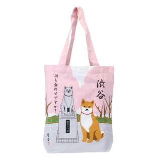 Shiba Dog Shibata A4 Tote Bag Shibuya 39×38cm