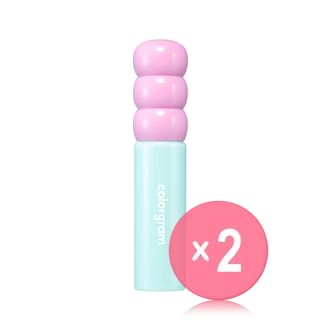 colorgram - Fruity Glass Tint - 17 Colors 2pcs Bundle Set #09 Heartful Mulberry x 2 pcs