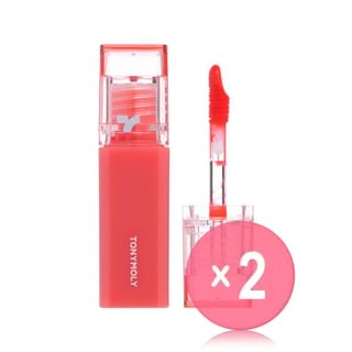TONYMOLY - Perfect Lips Shocking Lip Tint Mini - 4 Colors 2pcs Bundle Set #N03 Coral Shocking x 2 pcs