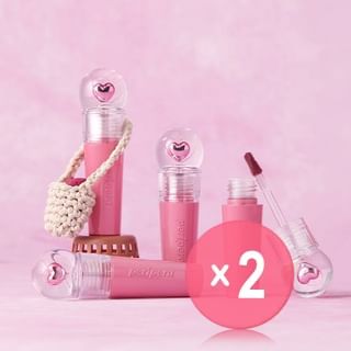 peripera - Ink Jellable Tint Pink Guma Series - 5 Colors 2pcs Bundle Set #10 Omni Rose x 2 pcs