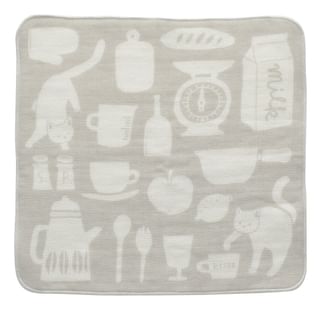 kissa Towel Handkerchief Kitchen Gray 1 pc