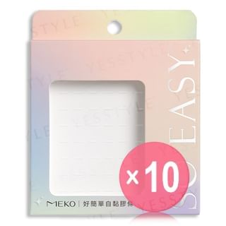 MEKO - So Easy Eyelashes Self-Adhesive Strip 10pcs Bundle Set 6mm - 128 pcs x 10 pcs
