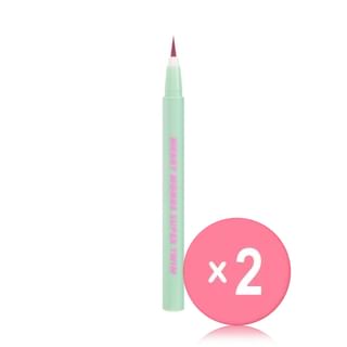 Merry monde - Super Twim Pen Eyeliner - 12 Colors 2pcs Bundle Set #06 Mauve Rose x 2 pcs