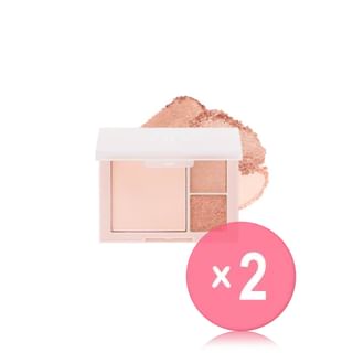 Dinto - Cheek & Eye Multi-Use Palette Le Chat Botté Collection - 3 Colors 2pcs Bundle Set #764 Peach Chat x 2 pcs