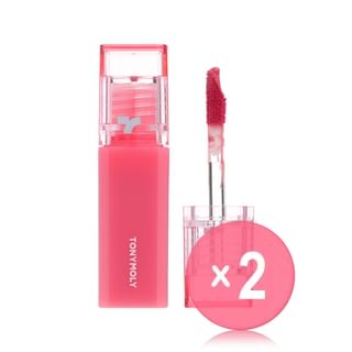 TONYMOLY - Perfect Lips Shocking Lip Tint Mini - 4 Colors 2pcs Bundle Set #N19 Aloha Shocking x 2 pcs