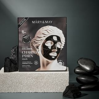 Mary&May - Vegan Collagen Charcoal PDRN Mask 30g x 1 sheet