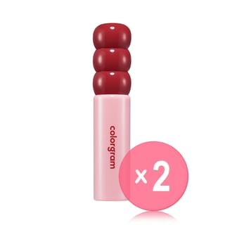 colorgram - Fruity Glass Tint - 17 Colors 2pcs Bundle Set #17 Tickling Apple x 2 pcs