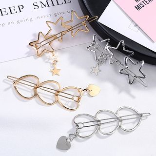 Recitbeau Alloy Heart Star Hair Clip recitbeau kopen in de aanbieding