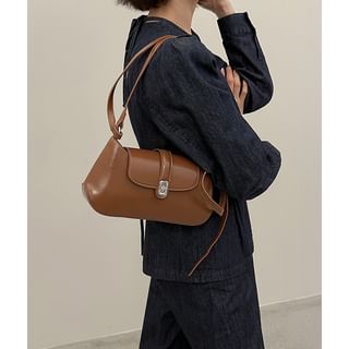 Flap Pleather Armpit Bag