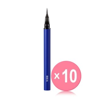 BBIA - Never Die Brush Eyeliner - 2 Colors 10pcs Bundle Set #02 Matte Brown x 10 pcs