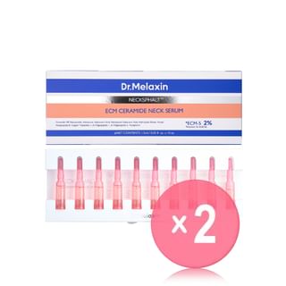 Dr.Melaxin - Necksphalt ECM Ceramide Neck Serum 2pcs Bundle Set 2025 Version - 1.5ml x 10 pcs x 2 pcs