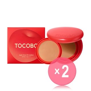 TOCOBO - Apple Dewy Fit Cushion Refill Kit - 12 Colors 2pcs Bundle Set #32C Mocha x 2 pcs