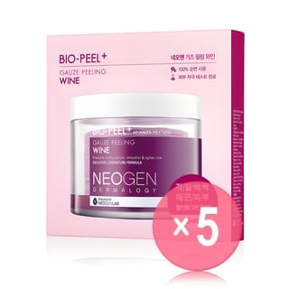 NEOGEN - Dermalogy Bio-peel Gauze Peeling Wine 5pcs Bundle Set 8 pcs x 5 pcs