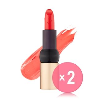 THE FACE SHOP - fmgt New Bold Sheer Glow Lipstick - 9 Colors 2pcs Bundle Set #01 Juicy Apricot x 2 pcs