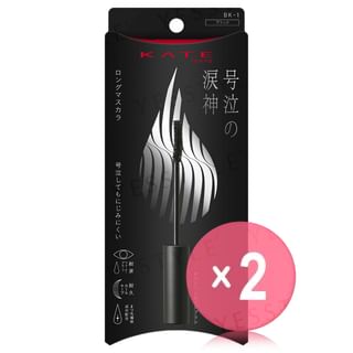 Kanebo - Kate Namida No Tate Mascara Long BK-1 2pcs Bundle Set 5g x 2 pcs