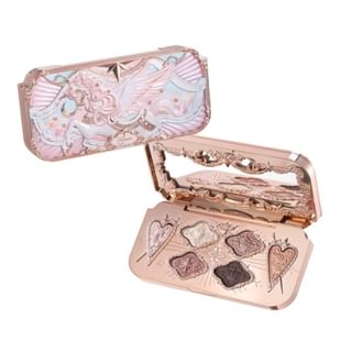 Flower Knows - Knight Unicorn 6-Color Satin Makeup Palette - 3 Types 01 Aurora Reverie