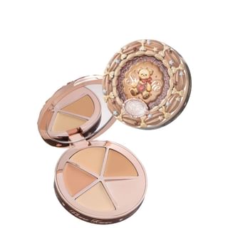 Flower Knows - The Sweetie Bear 4-Color Concealer Palette - 2 Types 02 Creamy Nama - 6.4g
