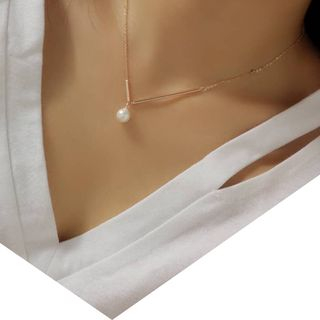 Dollu Asymmetric Faux Pearl Necklace dollu kopen in de aanbieding