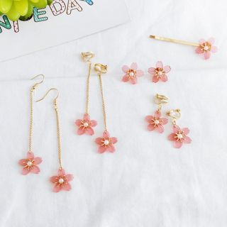 Biandi Sakura Stud Earrings Hook Clip On Hair Pin biandi kopen in de aanbieding