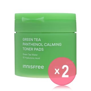 innisfree - Green Tea Panthenol Calming Toner Pads 2pcs Bundle Set 80 pads x 2 pcs
