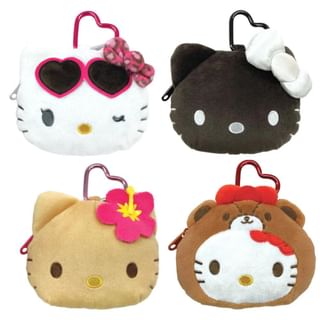 Sanrio Hello Kitty Plush Toy Organizer Pouch Bag Charm with Carabiner