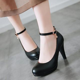 Platform Shallow Mouth High Heels Shoes