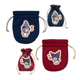 ELLE x Sanrio My Melody & Kuromi Drawstring Pouch