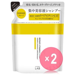 JPS LABO - Unlabel Lab Repair Vitamin C Damage Care Shampoo 2pcs Bundle Set 310ml Refill x 2 pcs