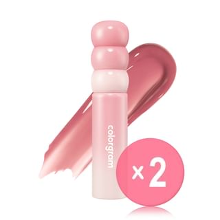 colorgram - Fruity Glass Tint Milk - 8 Colors 2pcs Bundle Set #06 Oolong Lychee x 2 pcs