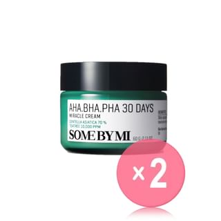 SOME BY MI - AHA, BHA, PHA 30 Days Miracle Cream 60g 2pcs Bundle Set 2024 Version - 60g x 2 pcs