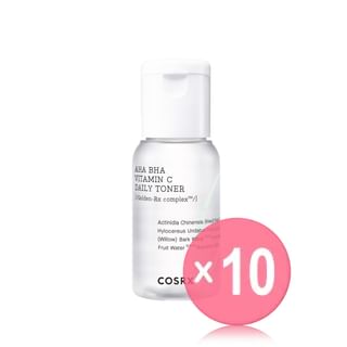 COSRX - Refresh AHA BHA Vitamin C Daily Toner Mini 10pcs Bundle Set 50ml x 10 pcs
