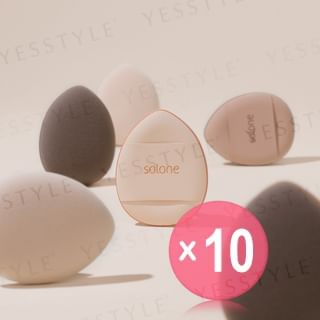 Solone - Mini Air Cushion Puff Set 10pcs Bundle Set FC18 Water Drop Shaped - 2 pcs x 10 pcs