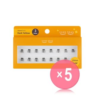 ccam bbak - Original Bold Eyelash 3 Points - 3 Types 5pcs Bundle Set 10mm x 5 pcs