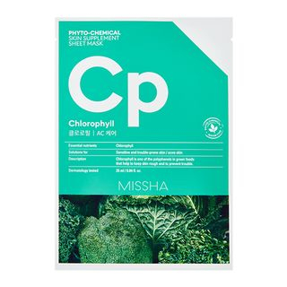Missha Phyto Chemical Skin Supplement Sheet Mask Chlorophyll 1Pc missha kopen in de aanbieding Missha Phyto Chemical Skin Supplement Sheet Mask Chlorophyll 1Pc missha kopen in de aanbieding