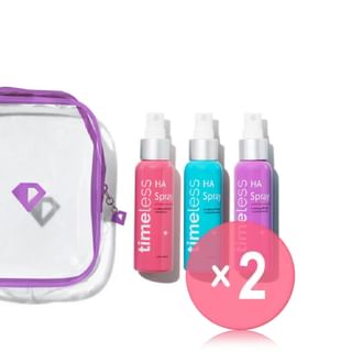 Timeless Skin Care - Mini Hydrating Peptide Spray Fall Set 2pcs Bundle Set 60ml x 3 (Purple Bag) x 2 pcs