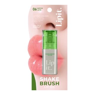 Lipit - Shake Brush Lip Oil 06 Matcha Latte