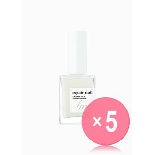 THE FACE SHOP - fmgt Repair Nail - 7 Types 5pcs Bundle Set #04 Calcium Milk Strengthener x 5 pcs
