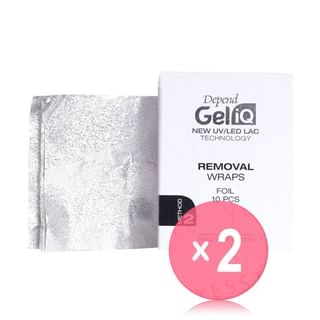 Depend Cosmetic - Gel iQ Removal Wraps Foil Method 2 2pcs Bundle Set 10 pcs x 2 pcs
