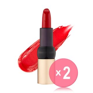 THE FACE SHOP - fmgt New Bold Sheer Glow Lipstick - 9 Colors 2pcs Bundle Set #06 Layering Red x 2 pcs