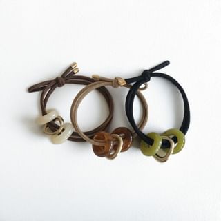 Resin Geometric Ring Hair Band