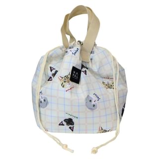 Cat Insulated Drawstring Bag 27×19×15cm
