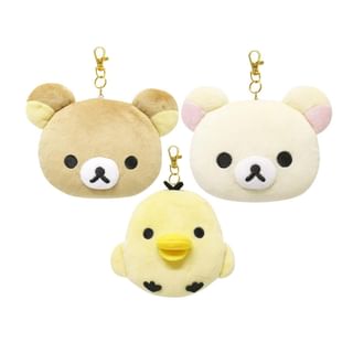 Rilakkuma Face Plush Card Holder