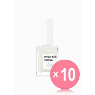 THE FACE SHOP - fmgt Repair Nail - 7 Types 10pcs Bundle Set #04 Calcium Milk Strengthener x 10 pcs