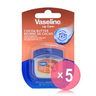 Vaseline - Lip Care Mini Cocoa Butter 5pcs Bundle Set 7g x 5 pcs
