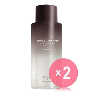 haruharu wonder - Black Rice Hyaluronic Toner Fragrance Free Jumbo 2pcs Bundle Set 300ml x 2 pcs
