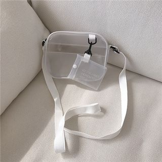 Moon City Transparent Shoulder Bag White One Size moon city kopen in de aanbieding