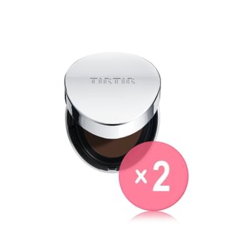 TIRTIR - Tinted Skin Glow Cushion - 30 Colors 2pcs Bundle Set #55N Espresso x 2 pcs
