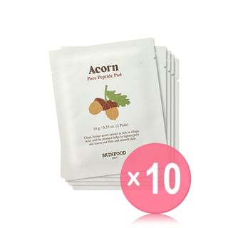 SKINFOOD - Acorn Pore Peptide Pad Pouch Set 10pcs Bundle Set 2 pads x 5 pcs x 10 pcs