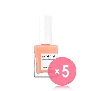 THE FACE SHOP - fmgt Repair Nail - 7 Types 5pcs Bundle Set #09 Apricot Nail Serum x 5 pcs